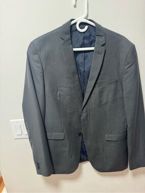 Men's Grey Slim Fit Blazer – Angelo Litrico – 42 Long